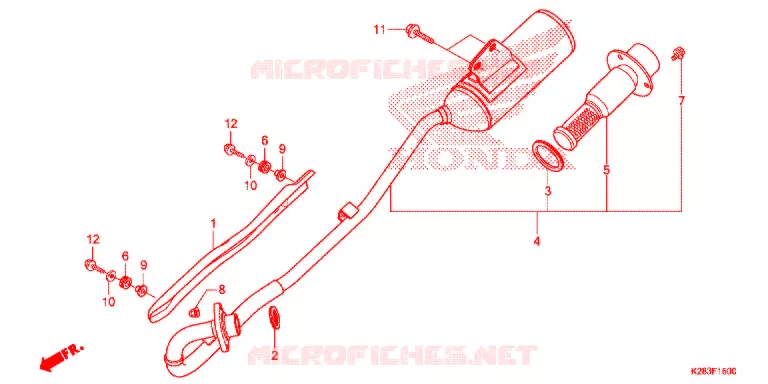 UITLAATDEMPER(2) Honda MOTO 125 CRF 2015  CRF125FE