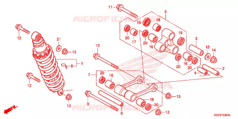 ACHTER KUSSEN(2) Honda MOTO 250 CRF 2013  CRF250LD