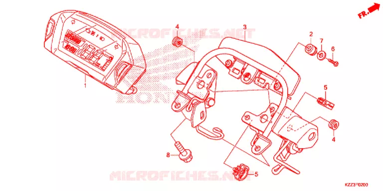 COMBINATIEMETER Honda MOTO 250 CRF 2015  CRF250LD
