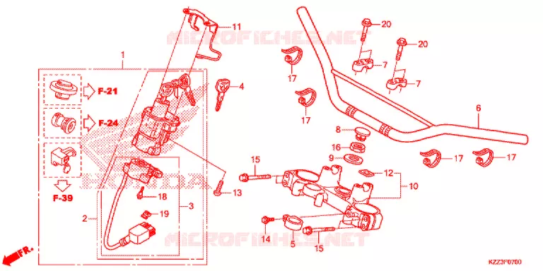 HENDEL PIJP/BOVENSTE BRUG (2) Honda MOTO 250 CRF 2014  CRF250LD