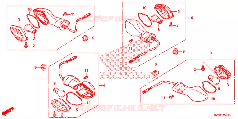 KNIPPERLICHT(2) Honda MOTO 250 CRF 2014  CRF250LD