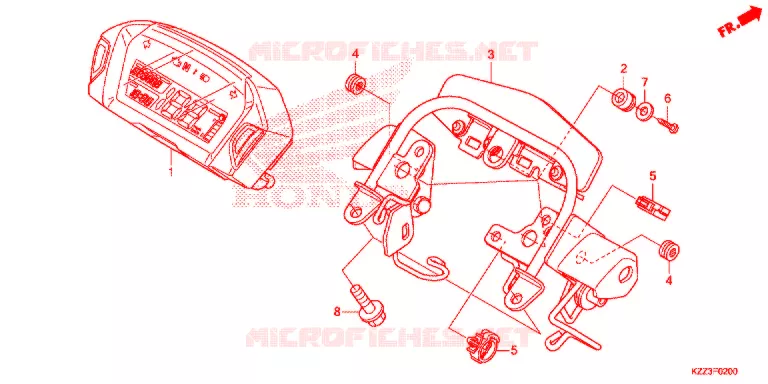 COMBINATIEMETER Honda MOTO 250 CRF 2013  CRF250LD