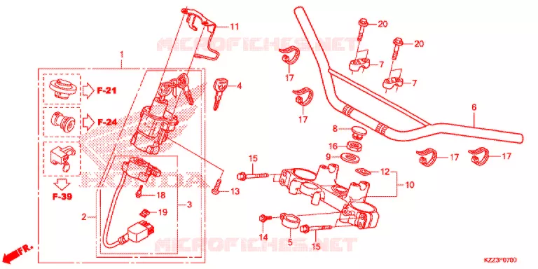 HENDEL PIJP/BOVENSTE BRUG (2) Honda MOTO 250 CRF 2014  CRF250LD