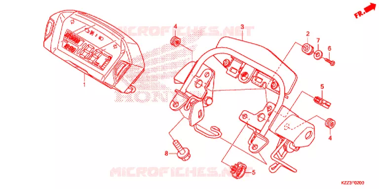 COMBINATIEMETER Honda MOTO 250 CRF 2014  CRF250ME
