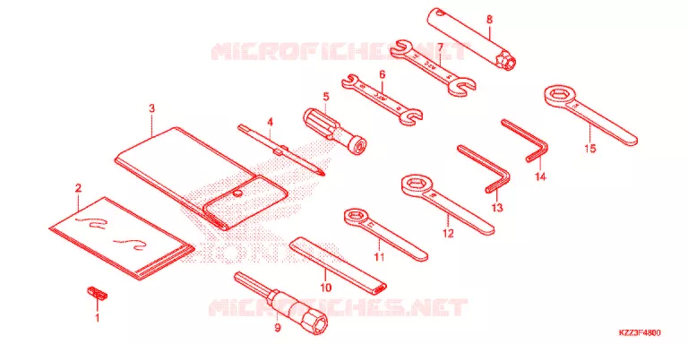 GEREEDSCHAP/ACCUVAK Honda MOTO 250 CRF 2014  CRF250ME