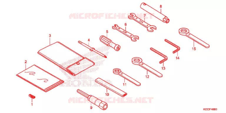 GEREEDSCHAP/ACCUVAK Honda MOTO 250 CRF 2014  CRF250ME