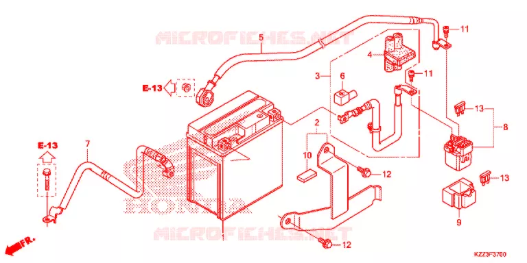 GEREEDSCHAP/ACCUVAK Honda MOTO 250 CRF 2015  CRF250MF
