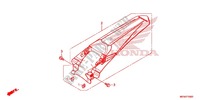 ACHTER STROOMLIJNKAP voor Honda CRF 450 R 2013