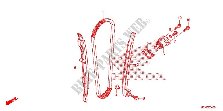 NOK KETTING/SPANNER voor Honda CRF 450 R 2013
