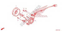 LINKS KRUKAS AFDEKKING/ GENERATOR(2) voor Honda CRF 450 R 2014