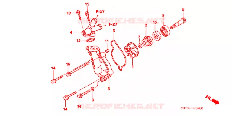 WATERPOMP Honda MOTO 450 CRF 2013  CRF450XD