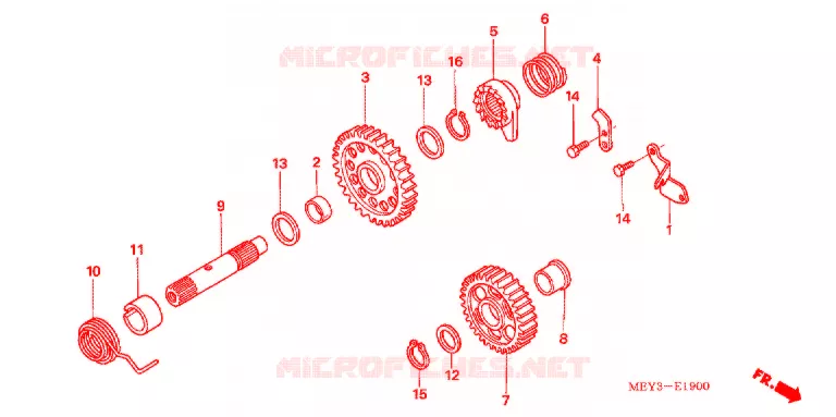 KICKSTARTER SPIL Honda MOTO 450 CRF 2013  CRF450XD