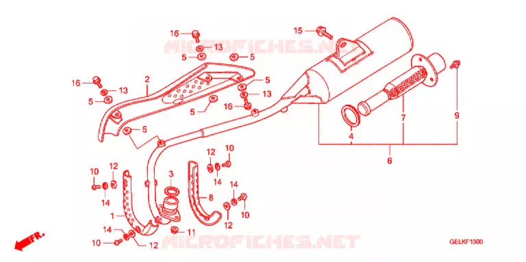 UITLAATDEMPER(2) Honda MOTO 50 CRF 2004  CRF50F4
