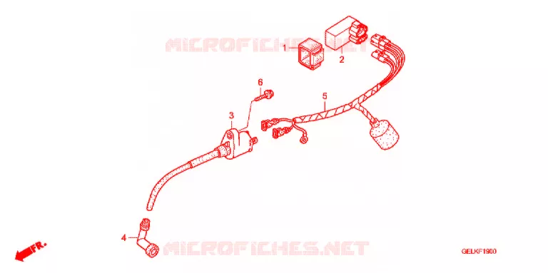 BEDRADINGSBUNDEL/ACCU Honda MOTO 50 CRF 2006  CRF50F6