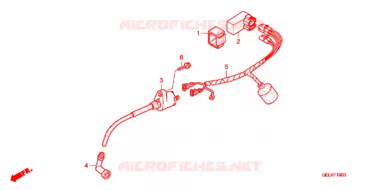 BEDRADINGSBUNDEL/ACCU Honda MOTO 50 CRF 2009  CRF50F9