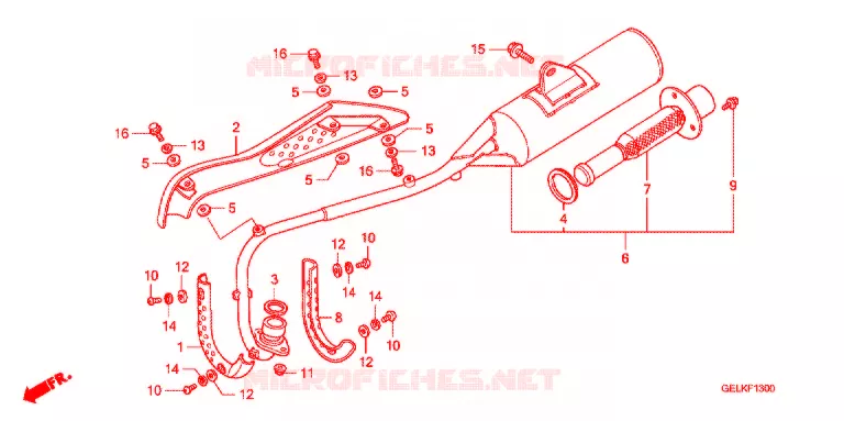 UITLAATDEMPER(2) Honda MOTO 50 CRF 2010  CRF50FA