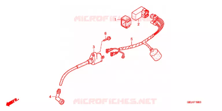 BEDRADINGSBUNDEL/ACCU Honda MOTO 50 CRF 2012  CRF50FB