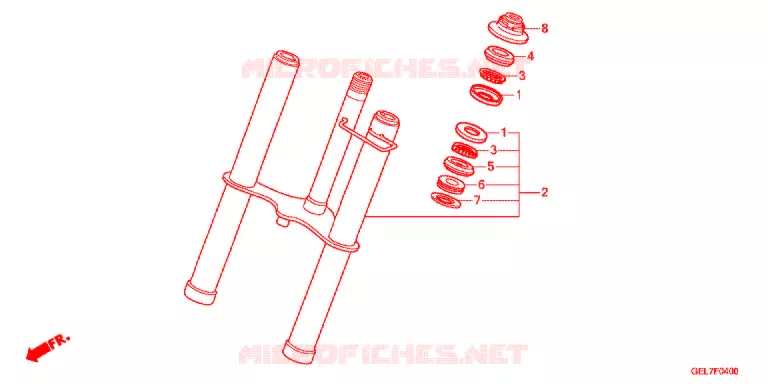 VOOR VORK Honda MOTO 50 CRF 2013  CRF50FD