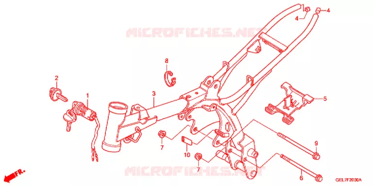 FRAME CHASSIS Honda MOTO 50 CRF 2015  CRF50FE