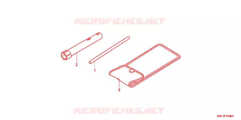 GEREEDSCHAP/ACCUVAK Honda MOTO 50 CRF 2014  CRF50FE