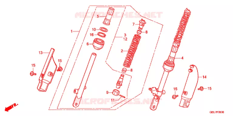 VOOR KUSSEN Honda MOTO 50 CRF 2017  CRF50FE