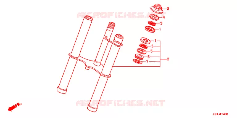 VOOR VORK Honda MOTO 50 CRF 2015  CRF50FE