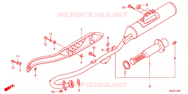 UITLAATDEMPER(2) Honda MOTO 80 CRF 2012  CRF80FC