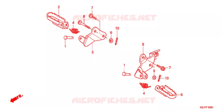 OPSTAP/KICKARM/ WISSEL PEDAAL Honda MOTO 80 CRF 2013  CRF80FD