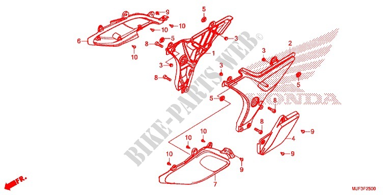 LUCHTFILTER/ZIJ AFDEKKING voor Honda CTX 700 ABS 2014