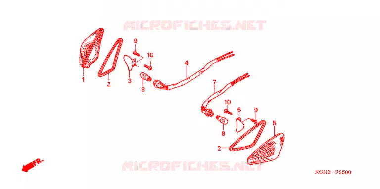 VOOR KNIPPERLICHT (FS1251/2/3) Honda MOTO 125 SONIC 2002  FS1252