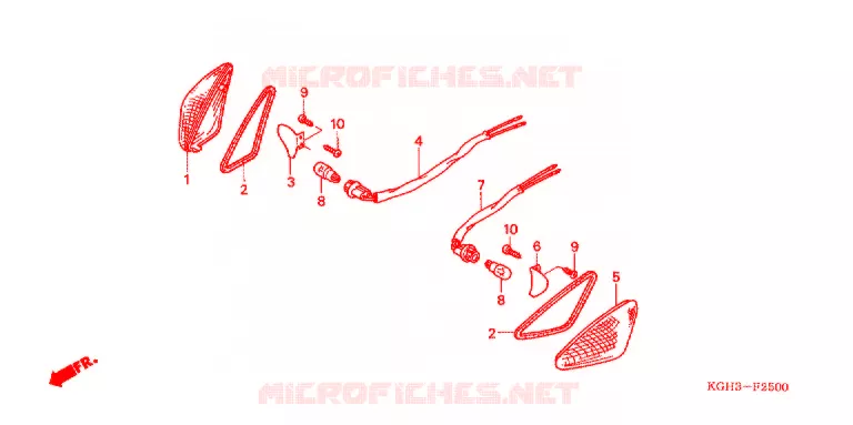 VOOR KNIPPERLICHT (FS1251/2/3) Honda MOTO 125 SONIC 2003  FS125MC3