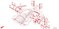 ENKELE ZITTING(2) voor Honda F6B 1800 BAGGER 2013