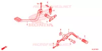 HOOFD STANDAARD/REMPEDAAL voor Honda F6B 1800 BAGGER 2013