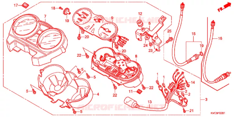 COMBINATIEMETER Honda MOTO 125 STORM 2012  GLH125SHC