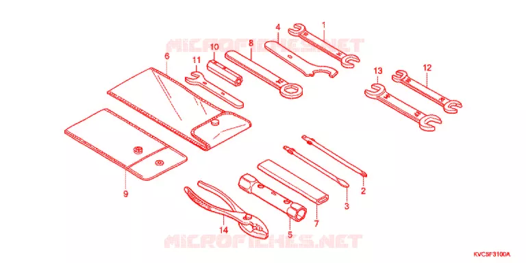 GEREEDSCHAP/ACCUVAK Honda MOTO 125 STORM 2012  GLH125SHC