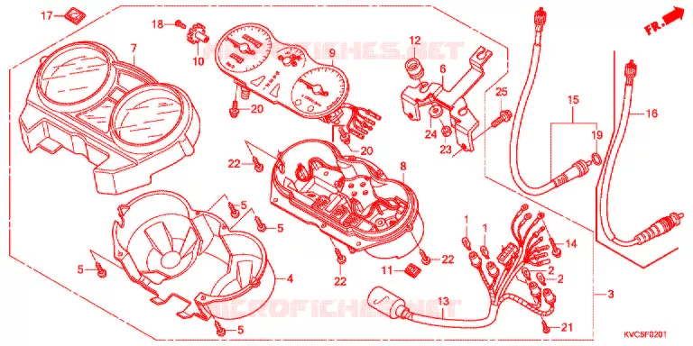 COMBINATIEMETER Honda MOTO 125 STORM 2012  GLH125SHC