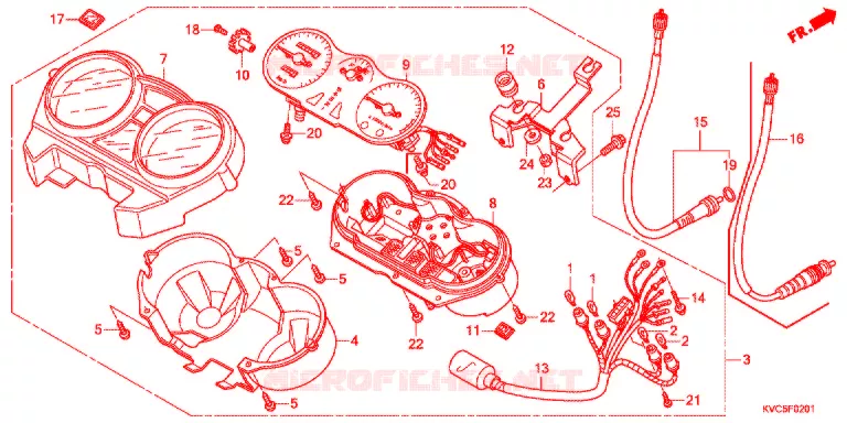 COMBINATIEMETER Honda MOTO 125 STORM 2012  GLH125SHC