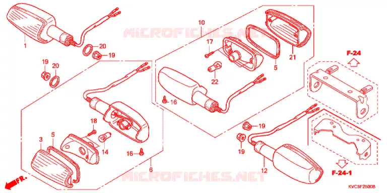 KNIPPERLICHT(2) Honda MOTO 125 CB 2013  GLH125SHD