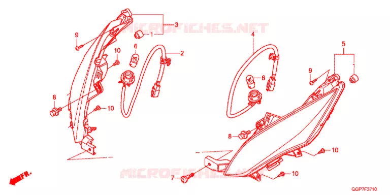 VOOR KNIPPERLICHT Honda SCOOTER 50 VISION 2015  NSC50E