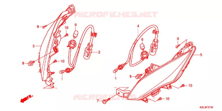 VOOR KNIPPERLICHT Honda SCOOTER 110 VISION 2015  NSC110MPDE