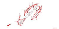 CHASSIS AFDEKKING/BAGAGEBOX/ BAGAGEDRAGER voor Honda VISION 110 2014