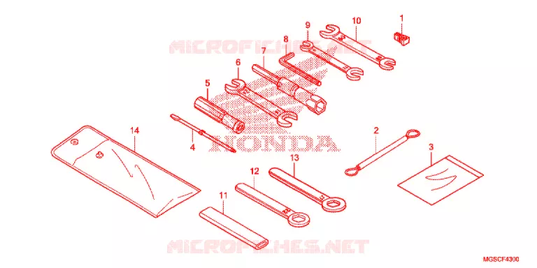 GEREEDSCHAP/ACCUVAK Honda MOTO 700 INTEGRA 2013  NC700DD