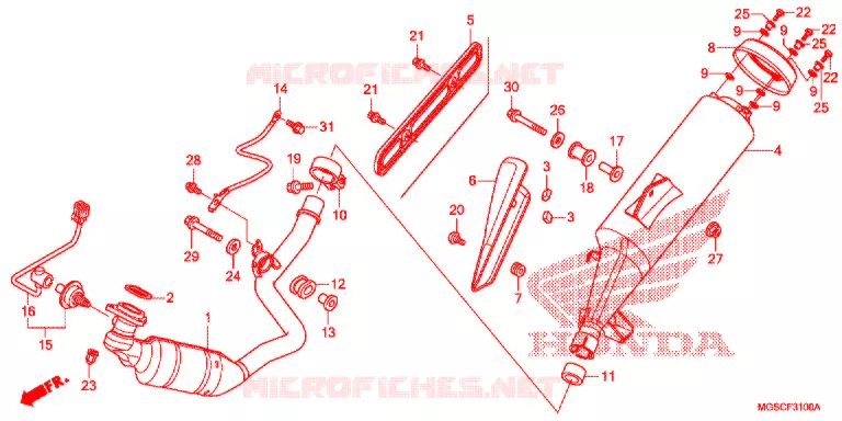 UITLAATDEMPER(2) Honda MOTO 700 INTEGRA 2013  NC700DD
