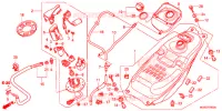 BRANDSTOF TANK/BRANDSTOF POMP voor Honda NC 700 ABS 2013