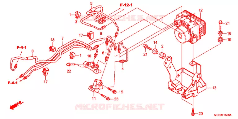 VOORREM HOOFDCILINDER/ABS MODULATOR Honda MOTO 700 NC 2013  NC700XDD