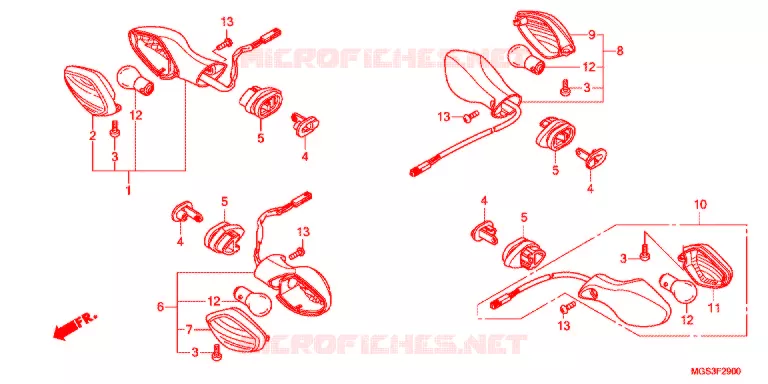 KNIPPERLICHT(2) Honda MOTO 700 NC 2013  NC700XDD