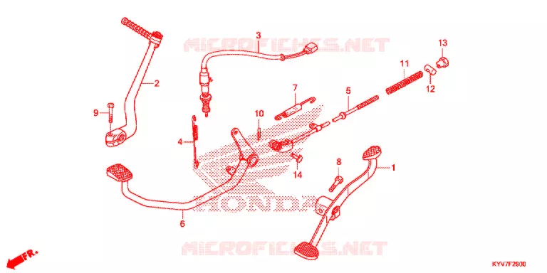 PEDAAL/KICKSTARTER ARM Honda MOTO 100 other-models 2014  NF1003WHE
