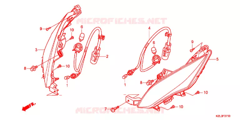 VOOR KNIPPERLICHT Honda SCOOTER 110 VISION 2011  NSC110WHB