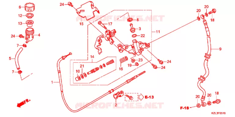 REMPOMP  (CBS) Honda SCOOTER 110 DIO 2013  NSC110WHD