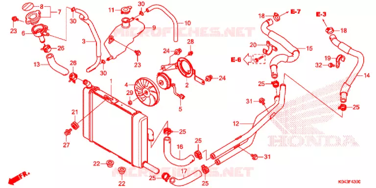 RADIATOR Honda SCOOTER 300 FORZA 2013  NSS300D